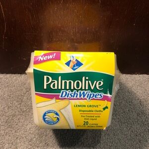 Palmolive Dish Wipes Lemon Grove Pretreated Disposable Cloths 20 Count